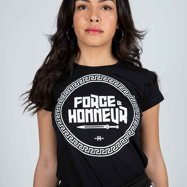 T-shirt femme noir Logo