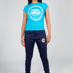 T-shirt femme bleu ciel Logo 2