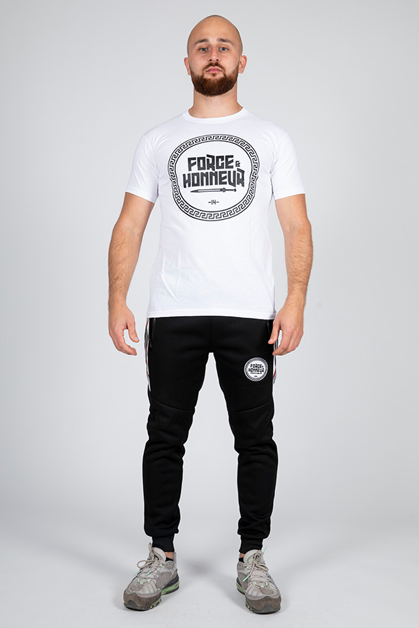 T-shirt blanc logo Force & Honneur Brand 5