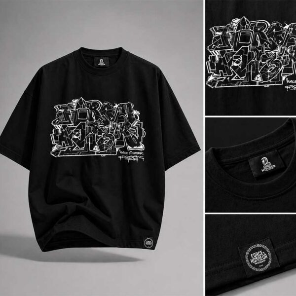 T-shirt noir Future is now